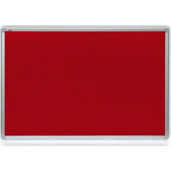 Kancelářský nábytek Textilní tabule v hliníkovým rámu 900 x 600 mm, červená plsť