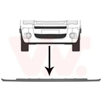 Nárazník Spoiler VAN WEZEL 0905500