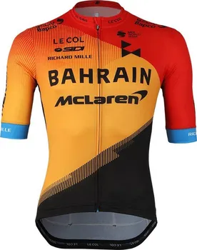 cyklistický dres Merida Bahrain McLaren Team Sport oranžový/černý M