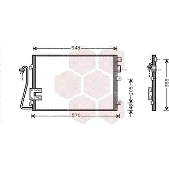 Výparník klimatizace Kondenzátor, klimatizace VAN WEZEL 43005376