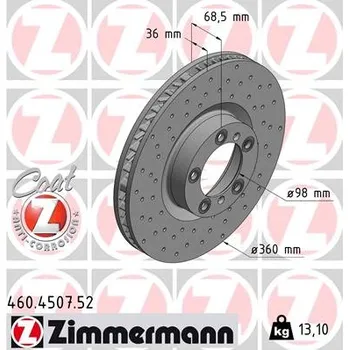 Brzdový kotouč Brzdový kotouč ZIMMERMANN 460.4507.52
