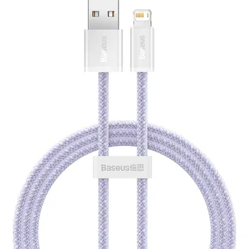 Datový kabel Baseus Dynamic 2 / USB kabel - iPhone Lightning / 1m / 2,4A / fialový