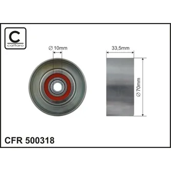 Napínací kladka, žebrovaný klínový řemen Caffaro 500318