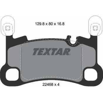 Brzdová destička Sada brzdových destiček, kotoučová brzda TEXTAR 2246801
