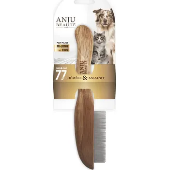 Kosmetika pro psa Anju Beauté Peigne 77 dents hřeben se 77 zuby dokonalá péče o srst psů a koček