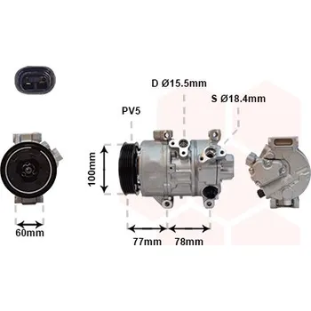 Kompresor klimatizace Kompresor, klimatizace VAN WEZEL 5300K584