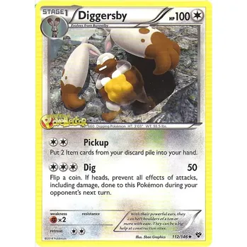 Sběratelská karetní hra Diggersby 112/146 - XY Typ karty: Non-Holo