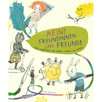 První čtění Meine Freundinnen und Freunde - zum Eintragen mit Pinsel, Stempel, Kleber - Palmtag, Nele