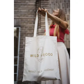 Nákupní taška Naše látková taška z BIO bavlny