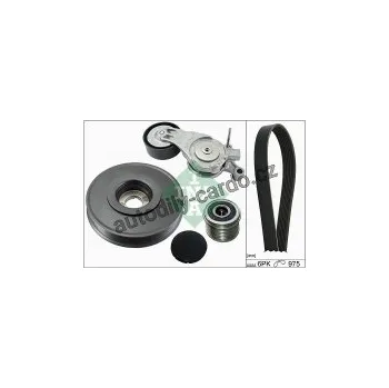 Rozvod motoru Sada žebrovaných klínových řemenů INA (IN 529006210)