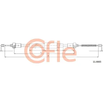 Autodíl Tažné lanko, parkovací brzda COFLE 11.6665