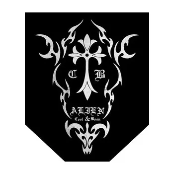 Šátek Šátek trojcípý Cross & Tribal stříbrný