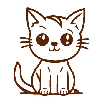 Samolepící dekorace Kočka 036 levá (15 - hnědá) SAMOLEPKA NA AUTO, NÁLEPKA, FÓLIE, POLEP, TUNING, VLASTNÍ TEXT, TISK, AUTOSAMOLEPKY.cz, POLEPY, OBRÁZEK, LOGO, 3D STICKERS