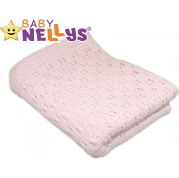 Dětská deka Háčkovaná dečka Baby Nellys - růžová