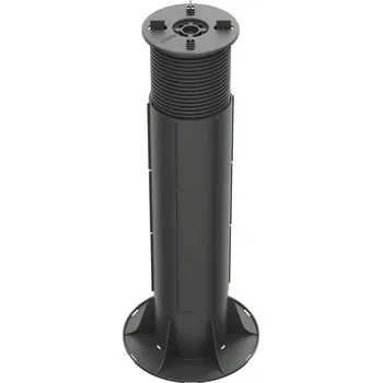 Terč pod dlažbu rektifikační H 470-550 mm (Stavitelný terč s výškou od 470 mm do 550 mm | základna Ø 200 mm | hlava Ø 120 mm | spára 4 mm | Rektifikační terč H 165-235 mm + 3x prodloužení H 126 mm | nosnost 1400 Kg/Ks )