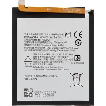Baterie pro mobilní telefon neuvedeno Nokia 7.1, 5.1 Plus, 6.1 Plus (Nokia X6) - Baterie HE342 3000mAh