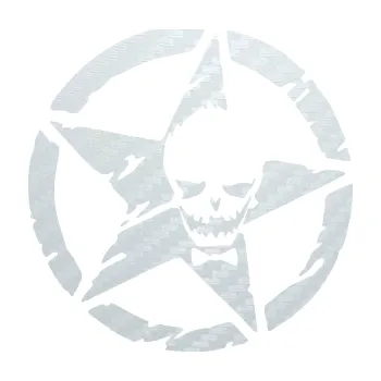 Samolepící dekorace SAMOLEPKA Hvězda army 007 pravá joker (51 - 3D karbon bílý) NA AUTO, NÁLEPKA, FÓLIE, POLEP, TUNING, VLASTNÍ TEXT, TISK, AUTOSAMOLEPKY.cz, POLEPY, OBRÁZEK, LOGO, SAMOLEPKY