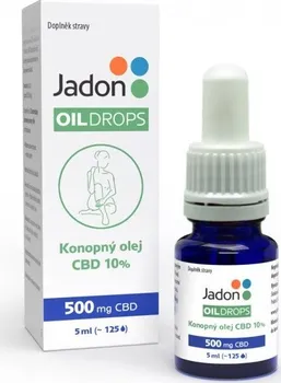 CBD Jadon Oil Drops konopný olej CBD 10 % 500 mg 5 ml