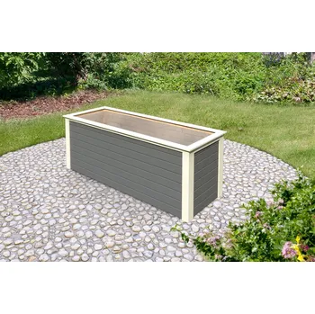 Vyvýšený záhon LANIT PLAST Vyvýšený záhon KARIBU HOCHBEET 282 terragrau 254x94x92 cm šedý