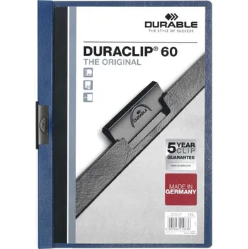 Durable Duraclip 2209 - vazač na 60 listů, modrý tm.