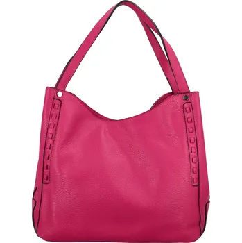 Dámská kožená kabelka přes rameno fuchsiová - ItalY Evelyn růžová