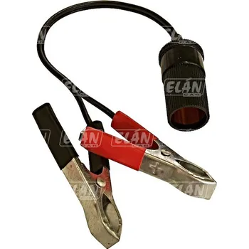 Auto elektroinstalace CL zásuvka zapalovače se svorkami k akumulátoru