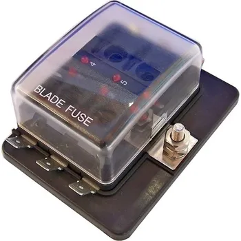 Auto elektroinstalace Držák pojistek nožových s led indikací (6 poj.)
