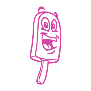 Samolepící dekorace Nanuk 001 pravá s obličejem (16 - růžová) SAMOLEPKA NA AUTO, NÁLEPKA, FÓLIE, POLEP, TUNING, VLASTNÍ TEXT, TISK, AUTOSAMOLEPKY.cz, POLEPY, OBRÁZEK, LOGO, 3D STICKERS