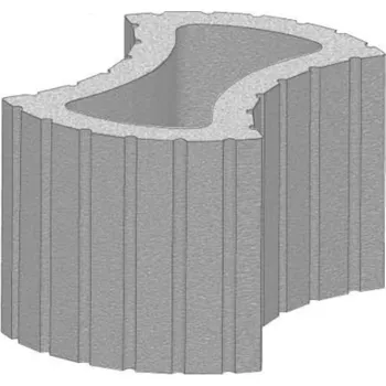 Zahradní obrubník Svahová tvárnice CS-BETON FLORETA přírodní 50x20,9 cm