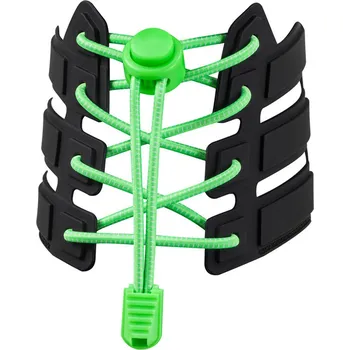 Reflexní elastické tkaničky - svítivě zelené