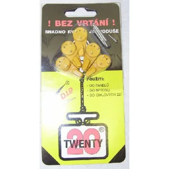 Věšák Háček Twenty univerzální žlutý U1/blistr 5 ks