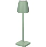 NOVA LUCE venkovní stolní lampa COLT olivově zelený litý hliník a akryl LED 2W 3000K IP54 62st. 5V DC vypínač na těle USB kabel stmívatelné 9223414