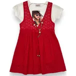 Fiona Co Dívčí červené šaty 02 Barva: Červená, Velikost: 128/134