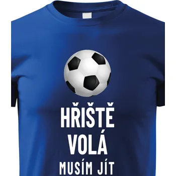 Chlapecké tričko Dětské tričko Hřiště volá musím jít, Barva Modrá, Velikost 158 cm/12 roků, Canvas Dětské tričko Bezvatriko.cz 1874