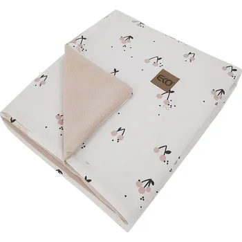 Dětská deka EKO Deka bavlněná oboustranná podšitá velvet Cherry 100x80cm