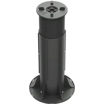 Terč pod dlažbu rektifikační H 365-445 mm (Stavitelní terč s výškou od 365 mm do 445 mm | základna Ø 200 mm | hlava Ø 120 mm | spára 4 mm | Rektifikační terč H 165-235 mm + 2x prodloužení H 126 mm | nosnost 1400 Kg/Ks)