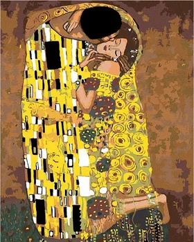 Diamantové malování Diamondi 603475A Gustav Klimt Polibek
