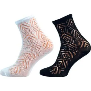 Dámské ponožky Dámské ponožky NOVIA Dana krajka 39-41 černá 1 pár