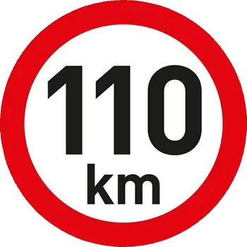 samolepka Samolepka rychlost 110km - 10,5cm