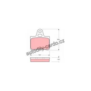 Autodíl Sada brzdových destiček TRW GDB146 - CITROEN