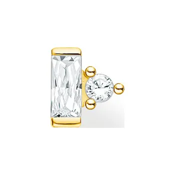 Náušnice THOMAS SABO kusová náušnice White stone gold H2186-414-14