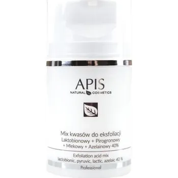 Pleťový krém ACTIVESHOP APIS Směs kyselin 40 % laktátu. + proro. + mléko. + azel, 50 ml