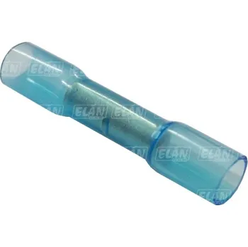 Auto elektroinstalace Spojovací dutinka - modrá - 2 mm - s lepidlem - 10 kusů