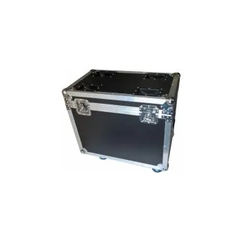 Přepravní flight case box 2in1 pro 2 otočné LED hlavy 19x 15 W