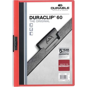 Durable Duraclip 2209 - vazač na 60 listů, červený