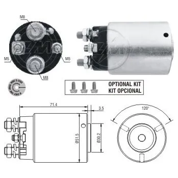 Startér Spínač startéru Delco 1114582