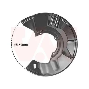 Brzdový kotouč Ochranný plech proti rozstřikování, brzdový kotouč VAN WEZEL 3028372