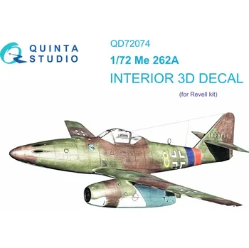 Plastikový model 1/72 Me-262A 3D-Print & col. Interior (REV)