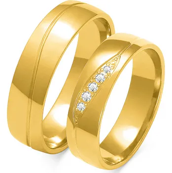 Prsten SOFIA zlatý pánský snubní prsten ZSA-126MYG