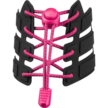 Reflexní elastické tkaničky - tmavě růžové